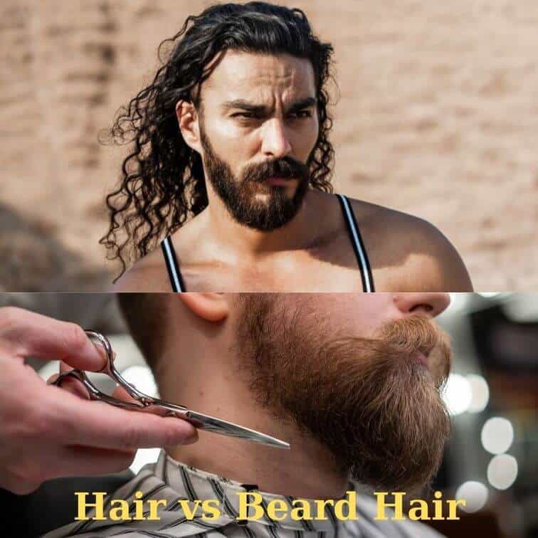 beard vs head hair