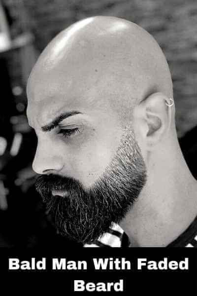 fade beard into a bald head