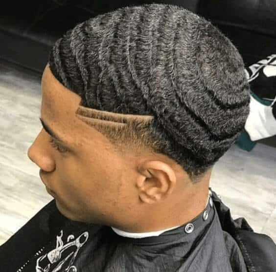 taper fade with straight lines