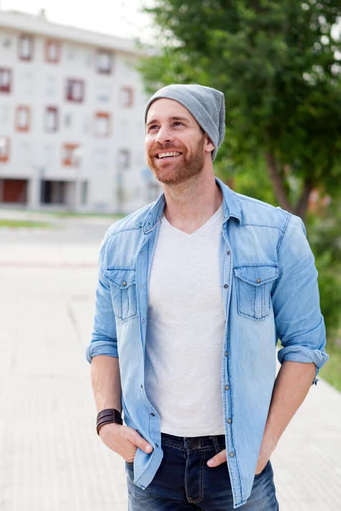 man with 5mm beard