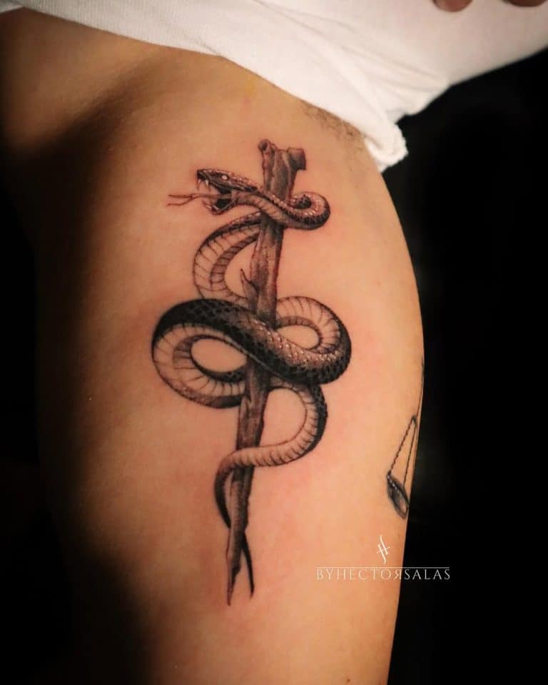 15 Eye-Catching Snake Tattoo Designs For Men - Beardlong