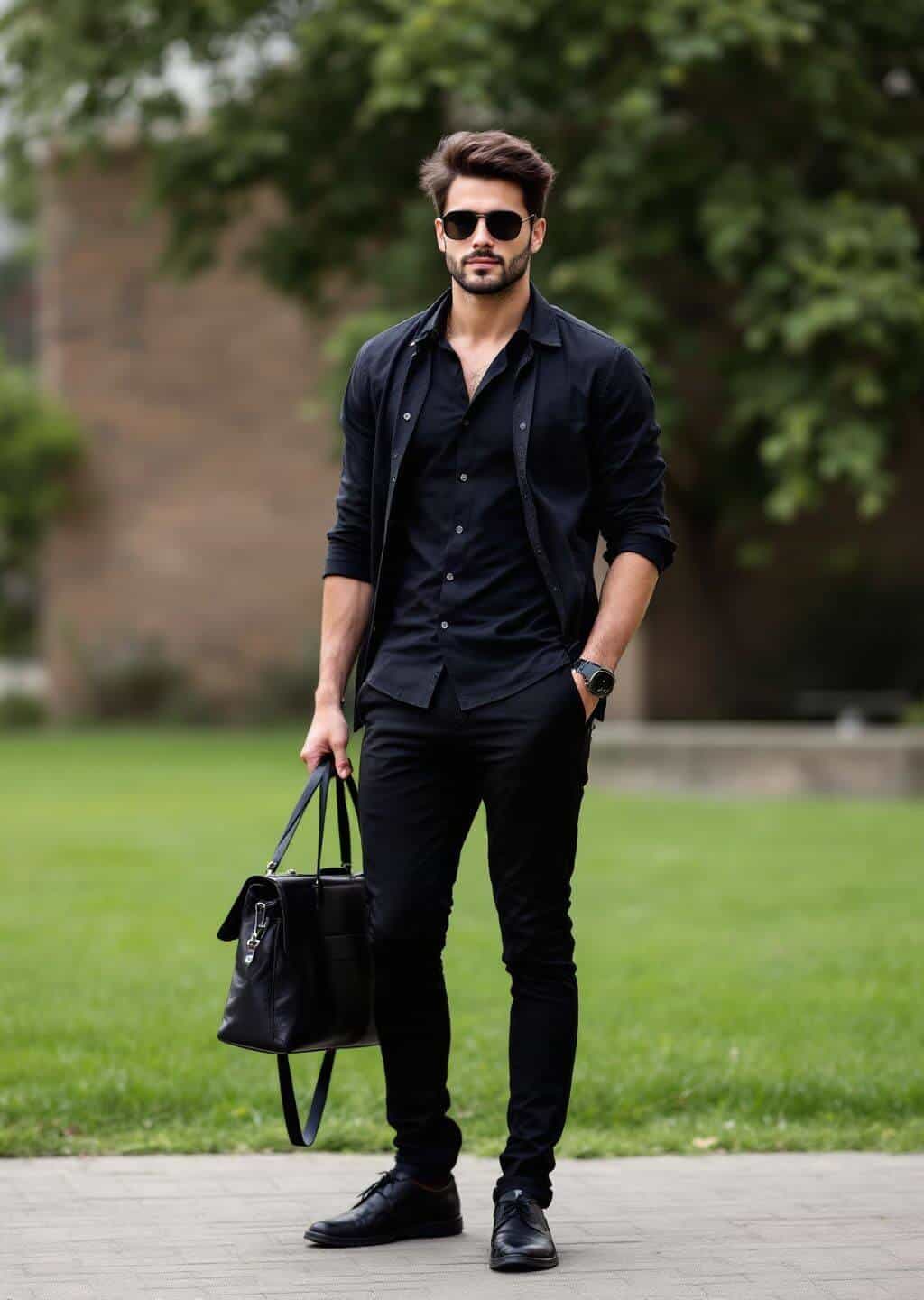 10 Stylish All Black Outfits For Men You Need To Try Beardlong 10 Stylish All Black Outfits For Men You Need To Try Beardlong